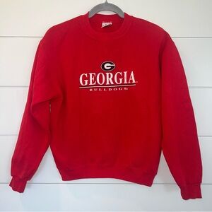 Vintage M.J. Soffe Georgia Bulldogs 90s Crewneck Sweatshirt Youth Large Unisex